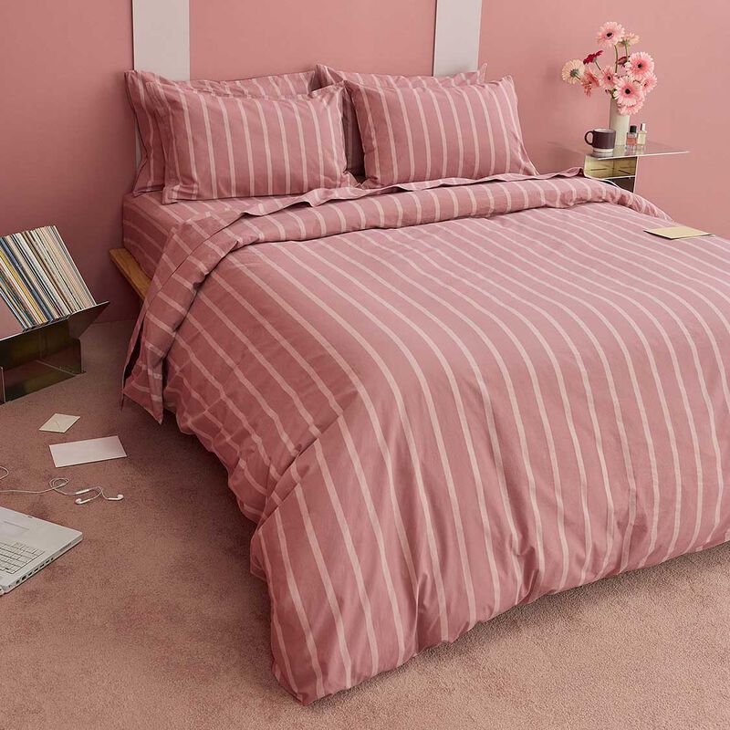 HOMMEY. Pillowcase Pair Dusty Pink image number 1